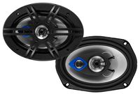 Planet Audio PL69 6 x 9 Inch Car Speakers - 400 Watts of Power Per Pair, 200 Watts Each, Full Range, 3 Way, Sold in Pairs