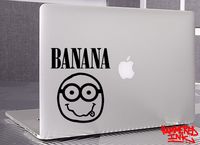 HammeredInk Nirvana Banana Minion Car and Laptop Sticker