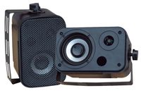 Pyle INOUTSP3.5 3.5'' Indoor/Outdoor Waterproof Speakers (Black)