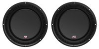 (2) MTX 3510-04S 10" 1200 Watt Shallow Car Audio Subwoofers Slim Subs SVC 4-ohm