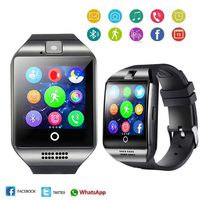 Bluetooth Smart Watch Multi-Function Smart Watch with Camera Touch Screen Waterproof Unlock Phone,Support SIM Card,Stainless Steel Brushed Surface Anti-Sweat