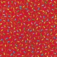 Christmas Lights Red - Continuous Wrap Roll - 8 Ft