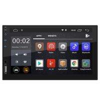 Favoto Car Stereo Double Din Android GPS Navigation 1024x600P 7 Inch Capacitive Touch Screen in Dash Multimedia Car Radio Support WiFi Mirror Link Bluetooth Reverse Image with 16GB TF Card