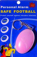 Personal Alarm Keychain,Safe football,Emergency Wolf Alarm,Self Defense Electronic Device with 120DB (Pink)