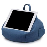 S WIDEN ELECTRIC Tablet Pillow Holder | Soft Pillow Lap Stand for iPads, Tablets, eReaders, Smartphones, Books, Magazines | Portable Bean Bag Imitation Hemp Car Home Tablet Cushion