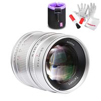 7artisans APS-C 55mm F1.4 Manual Fixed Lens for Mirrorless Camera M4/3 Mount Olympus Epm1 Epm2 E-PL1 E-PL2 E-PL3 E-PL5 E-PL6 E-PL7 E-PL8 E-P1 E-P2 E-P3 E-P5 E-P6 (Silver)