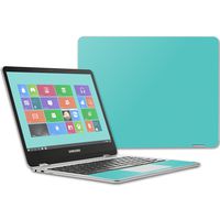 Mightyskins Skin Compatible With Samsung Chromebook Plus 12.3"(2017 - Solid Turquoise | Protective, Durable, And Unique Vinyl Decal Wrap Cover | Easy To Apply, Remove, And Change Styles | Made In The Usa