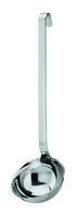 Rösle Stainless Steel Hooked Handle Ladle with Pouring Rim, 2.7-Ounce