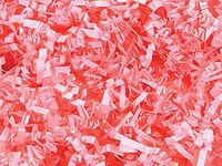 Crinkle Paper Shred for Packaging Gift Box/Basket Filler 10-Ounce Bag Bulk Buy !! Choose Color (Pink)
