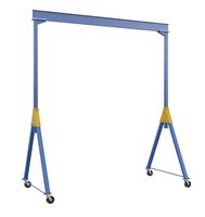 Vestil AHSN-6-15-16 Knock-Down Adjustable Steel Gantry Crane, 6000 lb. Capacity, 15' x 16', Blue
