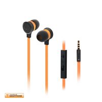 iLuv In-Ear High Performance Stereo Earphones with Mic for Hands-Free Call and Remote for iPhone, iPad, iPod, SAMSUNG, LG, Google Next, Others phones, tablets and MP3(Orange)