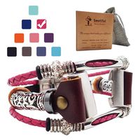 Smatiful Charge 3 Bands, Gunmetal Knot and Other Tibetan Silver Parts (Not Sterling Silver) not for Toddlers and Teens, Adjustable Replacement Sport Straps for Fitbit Charge 3,Blush Red Shockpink