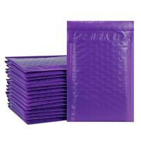 UCGOU 4x8 Inches Poly Bubble Mailers Self Seal Purple Padded Envelopes Waterproof Envelopes Pack of 50