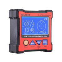 KKmoon Digital Level Box, DXL360S Dual Axis Digital Angle Protractor with 5 Side Magnetic Base Display Level Gauge