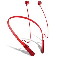 Wireless Bluetooth Headphones, Sxkaxlx V4.1 Bluetooth Headphones Neckband, Supre Stereo Noise Cancelling Earbuds,Sweatproof,Longlasting Playtimes Up To 12 Hours (Red)