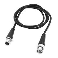 uxcell A14032100ux0404 BNC Male To Female CCTV Extension Coaxial Line Cable 3.3ft Long