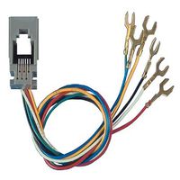 Allen Tel AT623P-6 Modular Telephone Outlet Jack with 6 Wire, 6 Position, Line Jack for Princess Telephone Base