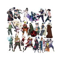 Naruto Anime Cartoon Laptop Stickers Sheet 49-Piece Waterproof Skateboard Pad MacBook Car Snowboard Bicycle Luggage Décor (51pcs)