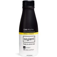Soylent Meal Replacement Shake, Cafe Mocha, 12-pack, Complete Meal in a Bottle, 20g Plant Protein, 14 oz Bottles