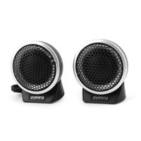 uxcell Pair Car Vehicle Flush Mount Dome Loud Speaker Tweeter Black 150W