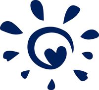 USCLIFESYLE Girly Stuff Sun Heart (Navy Blue) (Set of 2) Premium Waterproof Vinyl Decal Stickers for Laptop MacBook Phone Tablet Helmet Car Window Bumper Mug Tuber Cup Door Wall Decoration