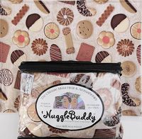 'NUGGLEBUDDY Microwavable Moist Heat & Aromatherapy/Cold Pack Combo. Organic Rice Pack. BISCOTTI Fabric with SUGAR COOKIE Scent! Great Gift Idea!