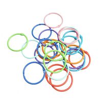 Bilipala Loose Leaf Binder Rings Book Ring Keychain, 1.5 Inch, 24 Count, Assorted Color