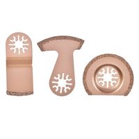 SoarUp 3pcs Metal Professional Oscillating Multi Tool Quick Release Saw Blades Oscillating Segment Multifunction Tool Carbide Saw Blade