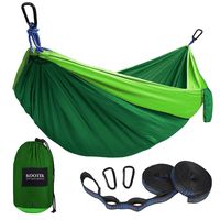 Kootek Camping Hammock Double & Single Portable Hammocks with 2 Tree Straps, Lightweight Nylon Parachute Hammocks for Backpacking, Travel, Beach, Backyard, Patio, Hiking