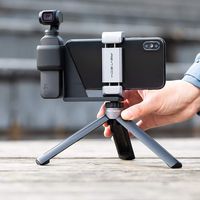 HUAYE PGYTECH Mini Tripod Mount Desktop Tripod Stand Handheld Phone Holder with 1/4 Screw for DJI OSMO Pocket Works with Most of Action Cameras Lightweight Portable Tripod (Tripod Mini)
