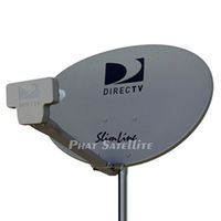Complete KIT: Directv HD Satellite Dish w/Digital SWM3 DSWM3 LNB 20 Tuners + RG6 COAXIAL Cables Included Ka/ku Slim Line Dish Antenna SL3 Single Output W/ 4 Port Splitter