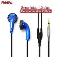 FAAEAL Headphones Snow-Lotus 1.0+/1.0 Plus Blue HiFi Earphones 64 Ohm Earbuds Commemorative Edition Limited Sale