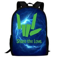 KKbagsor School Backpack Share the Love_CWC Simple Student Book Bags Unisex Laptop Backpack for Men Women