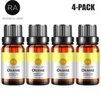 4-Pack Sweet Orange Oil - Pure, Best Therapeutic Grade Essential Oil, 4x10mL