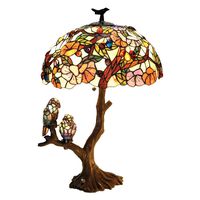 Chloe Lighting CH19B441DT 3 Light Birds Harmony Table Lamp