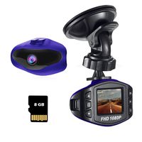Acumen Dash Cam for Cars 1080P FHD Driving Recorder Vehicle Dashboard Camera with Wide Angle 1.5" LCD Screen CMOS Sensor Loop Recording Memory Card Included (Blue)
