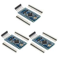 HiLetgo 3pcs PRO Mini Atmega328P-AU 5V/16MHz Development Board Microcontroller Bootloadered Pinout is Identical to Arduino Pro Mini Compatible to Arduino IDE with Pin Headers