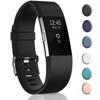 Ctrrip Bands Replacement Compatible for Fitbit Charge 2, Wrist Accessories Sport Wristbands for Women&Men