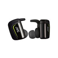 JVC True Wireless Earbuds for Sports & Fitness, Sweat/Water Proof IPX5, Bluetooth Connectivity, Pivot Motion Fit, 3 Point Support Structure, 3+6 Hours Battery Life - HAET90BTB (Black)