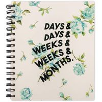 Emily + Meritt 2019-2020 Academic Year Weekly & Monthly Planner, Medium, 7" x 8-3/4", The Vintage Floral Planner (EM201-805A)