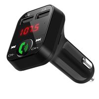 Amicc USB Car Kit Wireless Bluetooth Handsfree Call FM Transmitter Radio Adapter Charger MP3 Player Support TF Card U-Disk