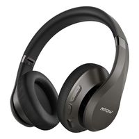 Mpow H20 Bluetooth Headphones Over Ear, 30 Hrs Playtime Wireless Hi-Fi Deep Bass Headphones, Latest CVC 8.0 Headphones with Mic, Comfortable Earmuff Headset with Carrying Pouch for Travel PC Cellphone