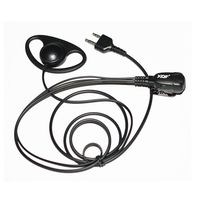 Caroo D shape Headset Earpiece for Midland LXT 600 560 535 500 490 460 440 etc.