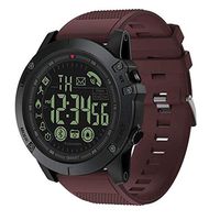T1 Tact Sports Smart Watch, Digital Outdoor Sports Smartwatch for Men with Pedometer, Calorie Counter, Distance, Stopwatch, Clock Alarm, Notifications for Android and iOS Phones (Red)