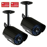 VideoSecu 2 Pack of Infrared Day Night Vision CCTV Security Cameras Weatherproof 520TVL 36 IR LEDs for Home Video DVR Surveillance System AB3