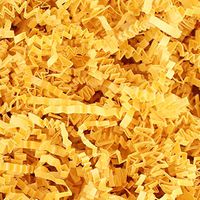 COTU (R) 1 LB Yellow Crinkle Shred Gift Basket Shred Crinkle Paper Filler Bedding (16 oz)