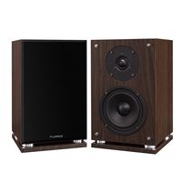 Fluance SX6W High Definition Two-Way Bookshelf Loudspeakers - Natural Walnut
