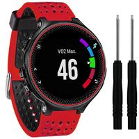 QGHXO Soft Silicone Replacement Watch Band for Garmin Forerunner 235/220/230/620/630/735 Smart Watch (No Tracker, Replacement Bands Only)