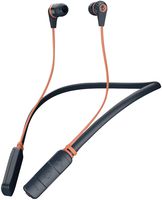 Skullcandy Ink'd Bluetooth Wireless Earbuds with Microphone, Noise Isolating Supreme Sound, 8-Hour Rechargeable Battery, Lightweight with Flexible Collar, Blue/Sunset