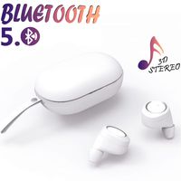 Wireless Earbuds, Bluetooth Headphones,Hi-Fi Stereo Sound, Bluetooth 5.0 Headset, Longer Battery time, Noise Cancelling, IPX5 Sweatproof Sports Earbuds, Built-in Mic for iPhone Airpods Android Samsung